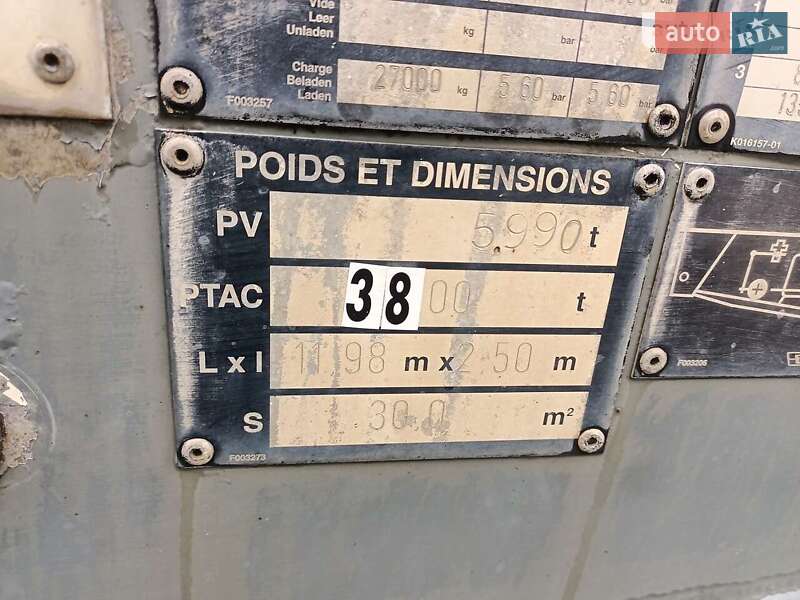 Цистерна напівпричіп Trailor GeneralTrailor 1998 в Вінниці