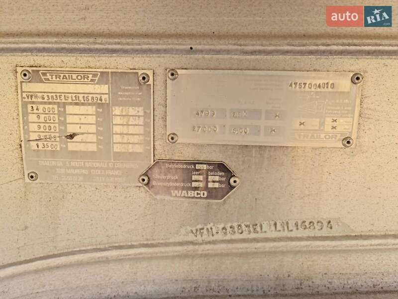 Самосвал полуприцеп Trailor GeneralTrailor 1990 в Виннице