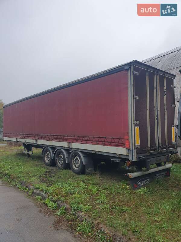 Тентований борт (штора) - прицеп Trouillet SAF 2001 в Малині