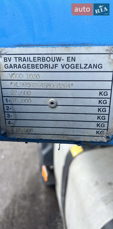 Бортовой полуприцеп Vogelzang VO 12-27 1999 в Черкассах