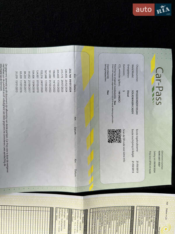 Мінівен Volkswagen Caddy 2013 в Стрию