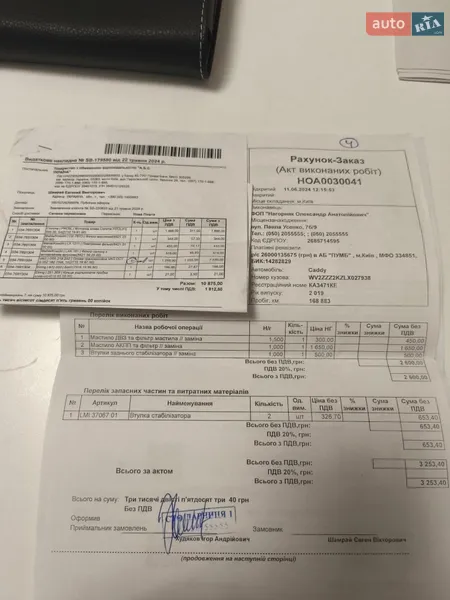 Минивэн Volkswagen Caddy 2019 в Киеве документ