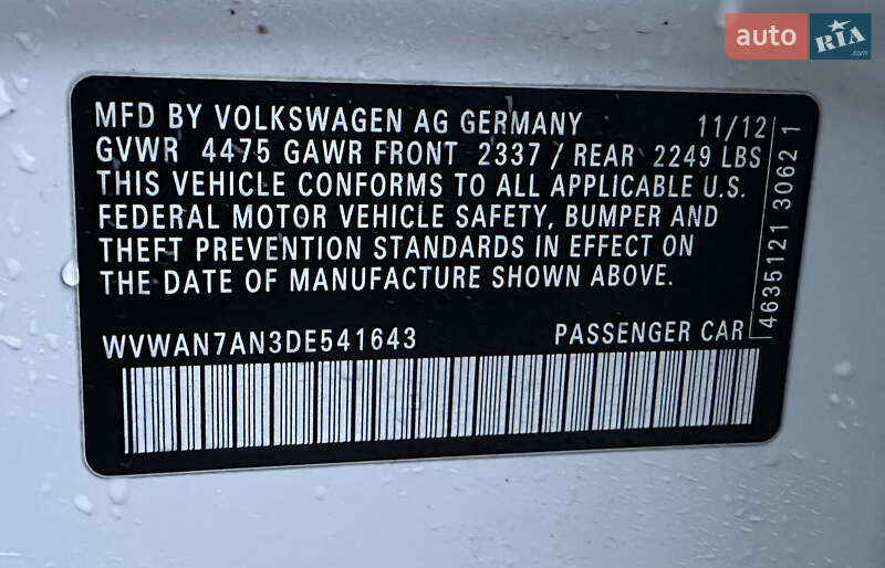 Купе Volkswagen CC / Passat CC 2012 в Днепре