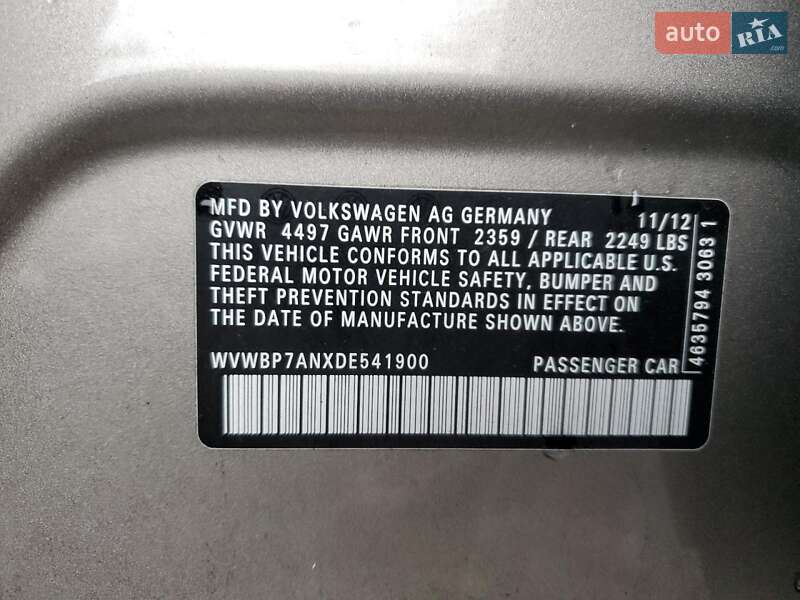 Купе Volkswagen CC / Passat CC 2012 в Львове