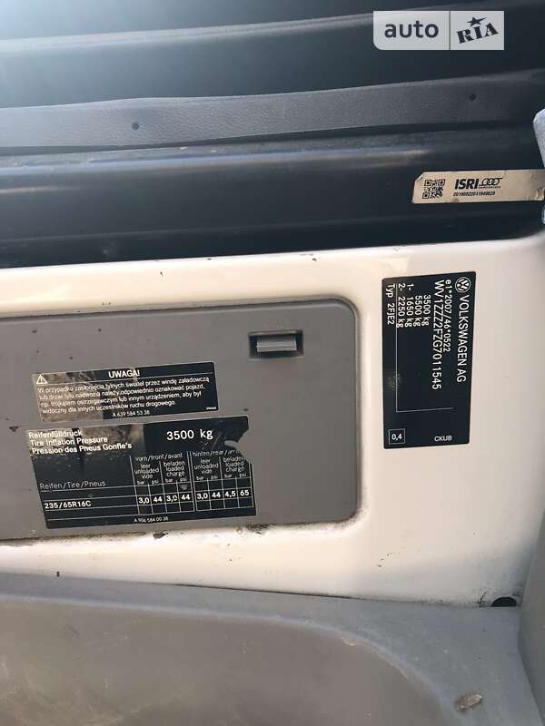 Тентований Volkswagen Crafter 2016 в Києві фото 9 Тентований Volkswagen Crafter 2016 в Києві