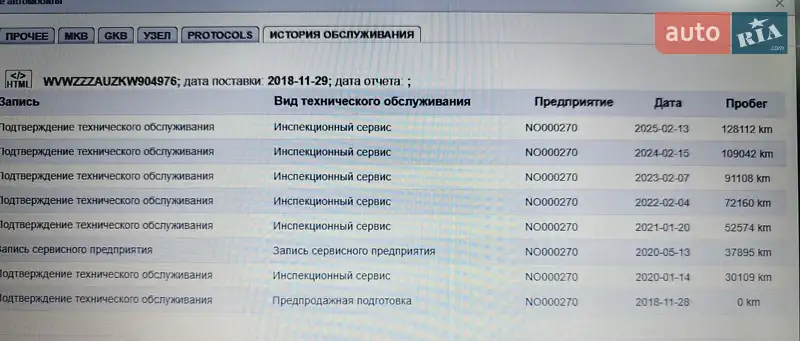 Хэтчбек Volkswagen e-Golf 2018 в Дрогобыче документ