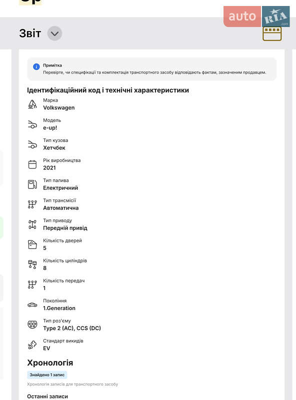 Хэтчбек Volkswagen e-Up 2021 в Мукачево фото 3 Хэтчбек Volkswagen e-Up 2021 в Мукачево
