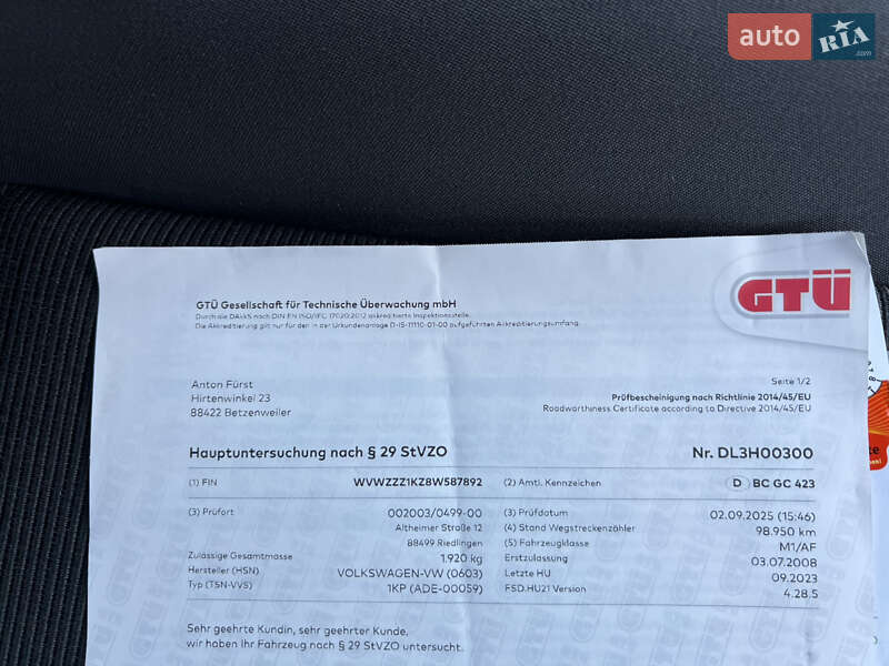 Хэтчбек Volkswagen Golf Plus 2008 в Луцке