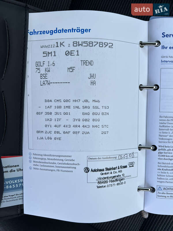 Хэтчбек Volkswagen Golf Plus 2008 в Луцке