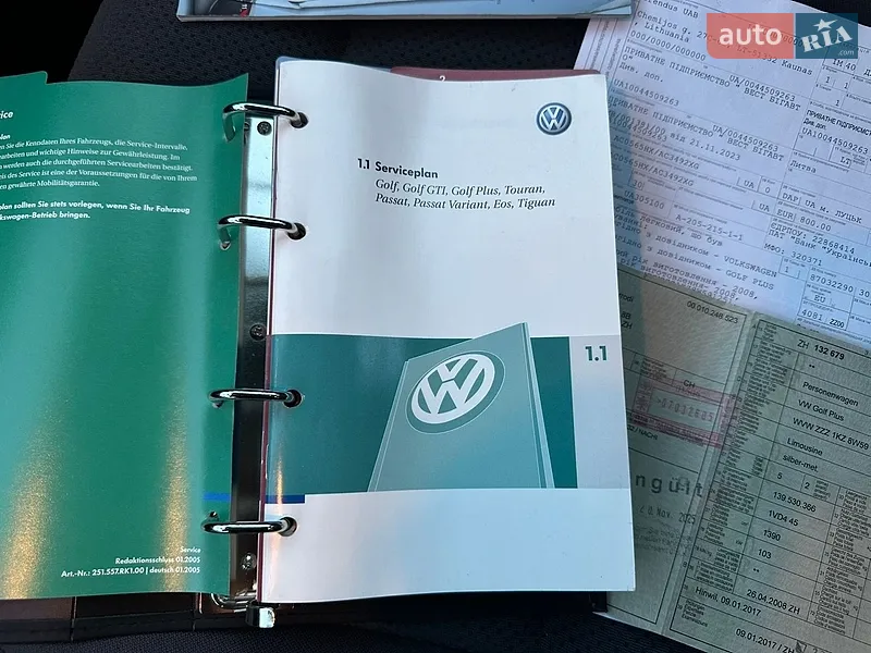 Хэтчбек Volkswagen Golf Plus 2008 в Луцке документ