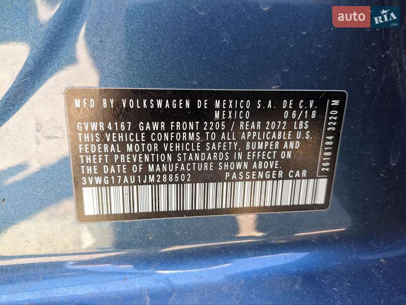 Хетчбек Volkswagen Golf 2018 в Одесі