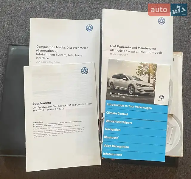 Універсал Volkswagen Golf 2016 в Одесі документ