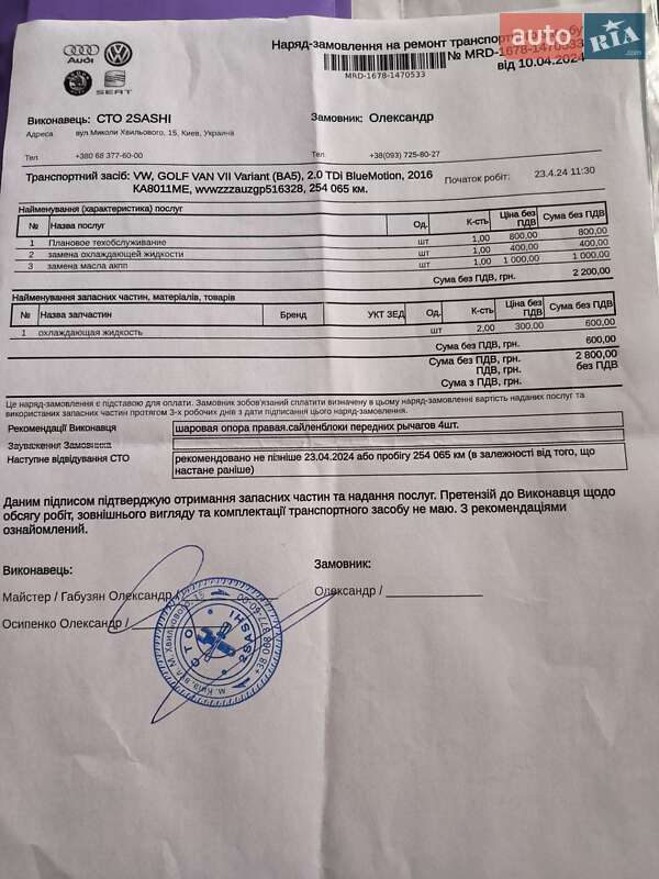 Универсал Volkswagen Golf 2015 в Киеве