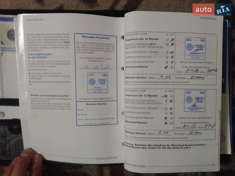 Хэтчбек Volkswagen Golf 2001 в Вараше