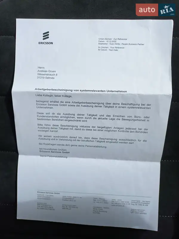 Универсал Volkswagen Golf 2017 в Ужгороде документ