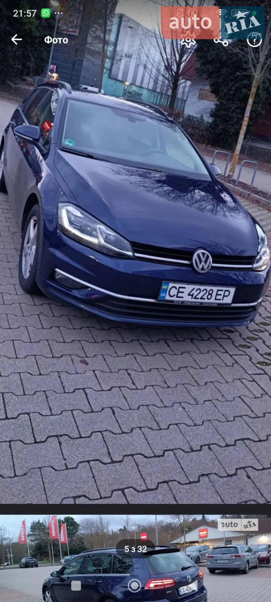 Volkswagen Golf 2017 VIN WVWZZZAUZJP552244 фото оголошення 76 з 120