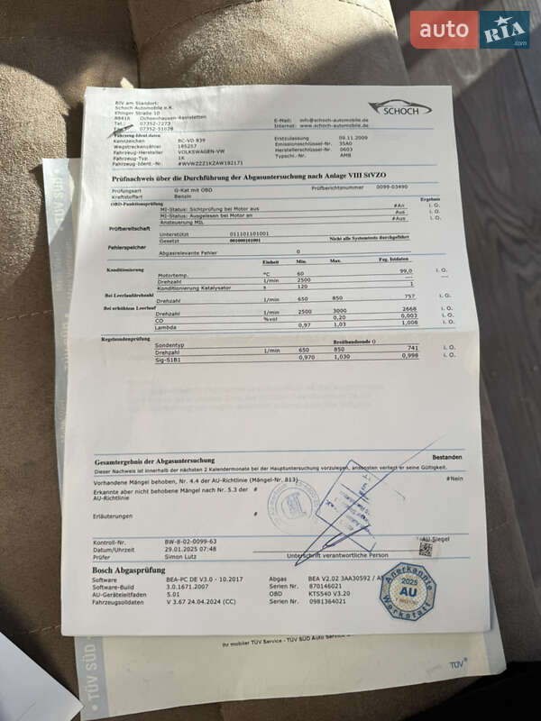 Хэтчбек Volkswagen Golf 2009 в Ивано-Франковске фото 34 Хэтчбек Volkswagen Golf 2009 в Ивано-Франковске