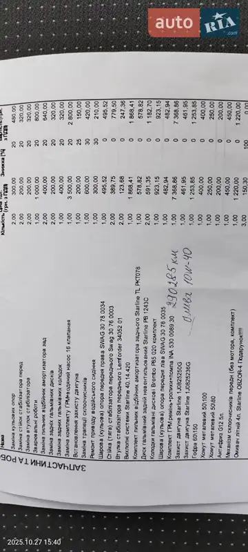 Универсал Volkswagen Golf 2002 в Чернигове документ 4 фото Универсал Volkswagen Golf 2002 в Чернигове документ