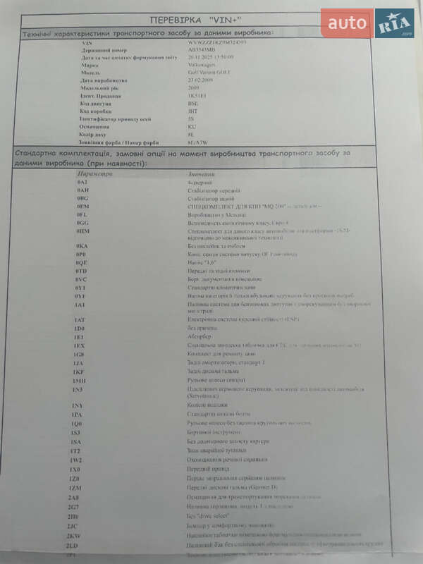 Универсал Volkswagen Golf 2009 в Виннице