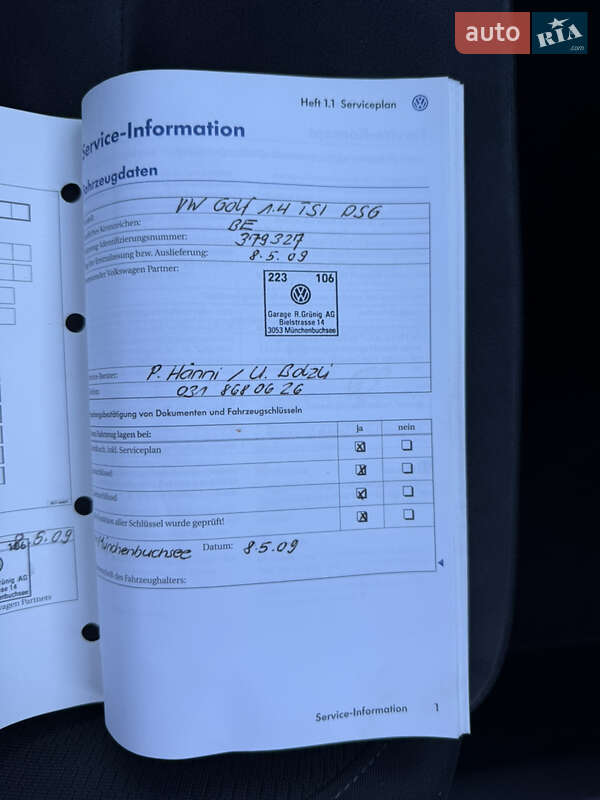 Хетчбек Volkswagen Golf 2009 в Луцьку