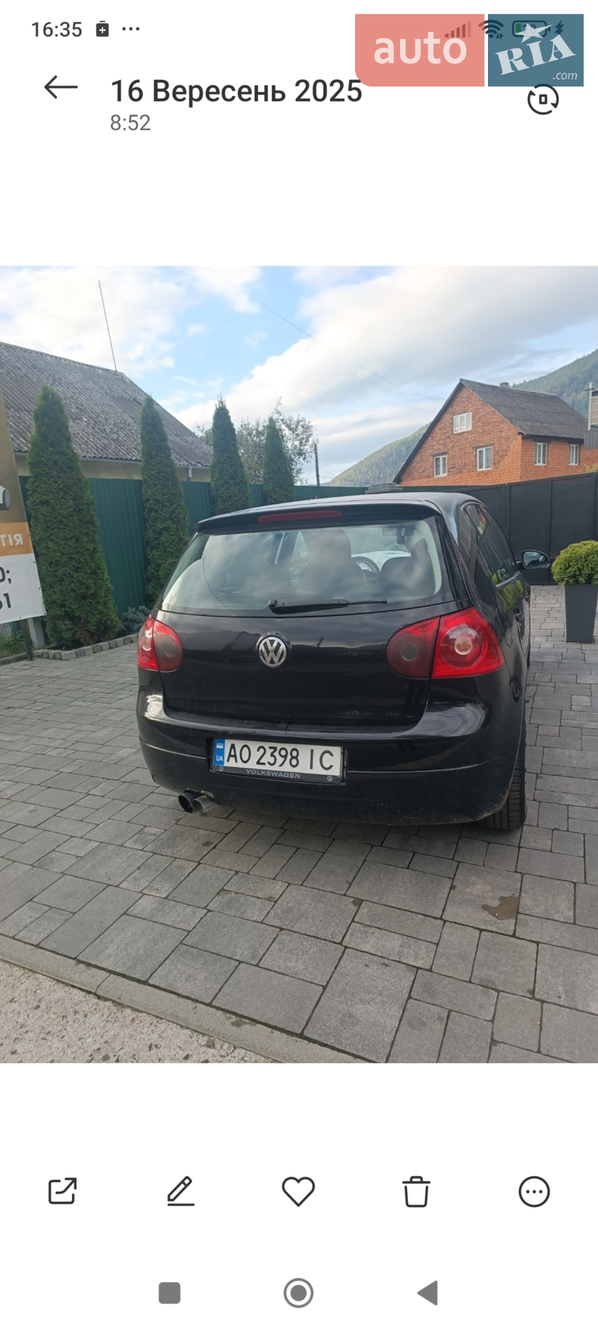 Volkswagen Golf 2003 VIN WVWZZZ1KZ4W042040 фото оголошення 6 з 14