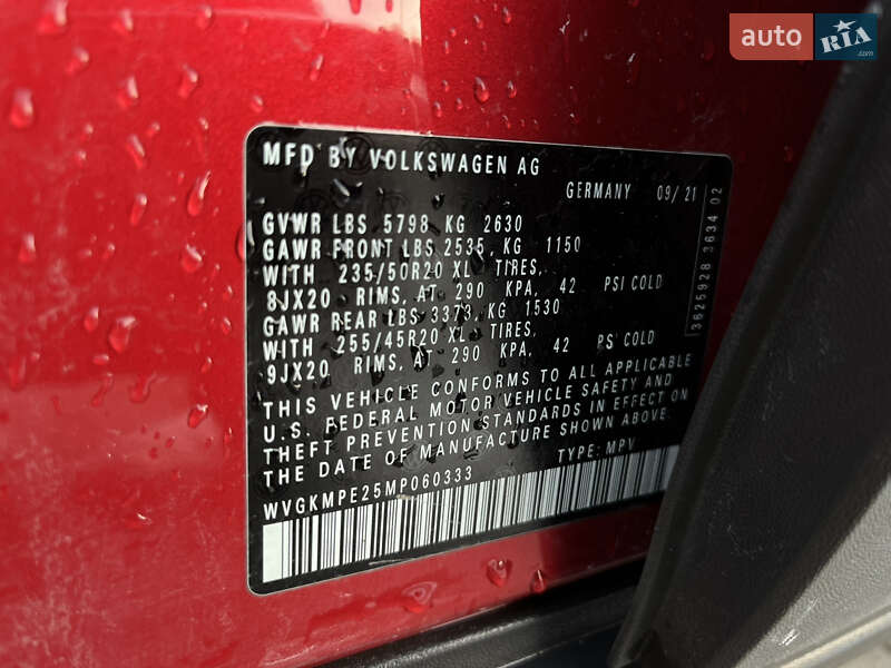 Внедорожник / Кроссовер Volkswagen ID.4 2021 в Львове фото 27 Внедорожник / Кроссовер Volkswagen ID.4 2021 в Львове