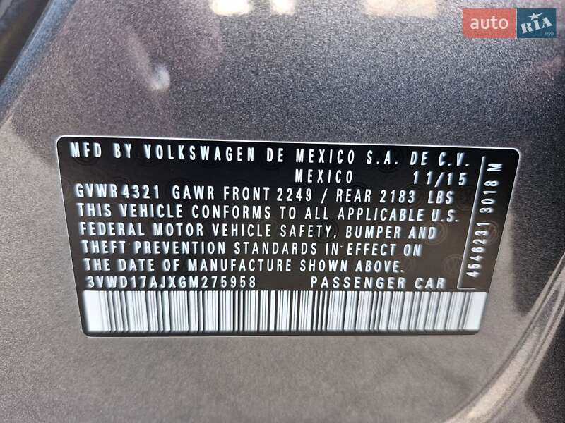 Седан Volkswagen Jetta 2015 в Миколаєві фото 9 Седан Volkswagen Jetta 2015 в Миколаєві