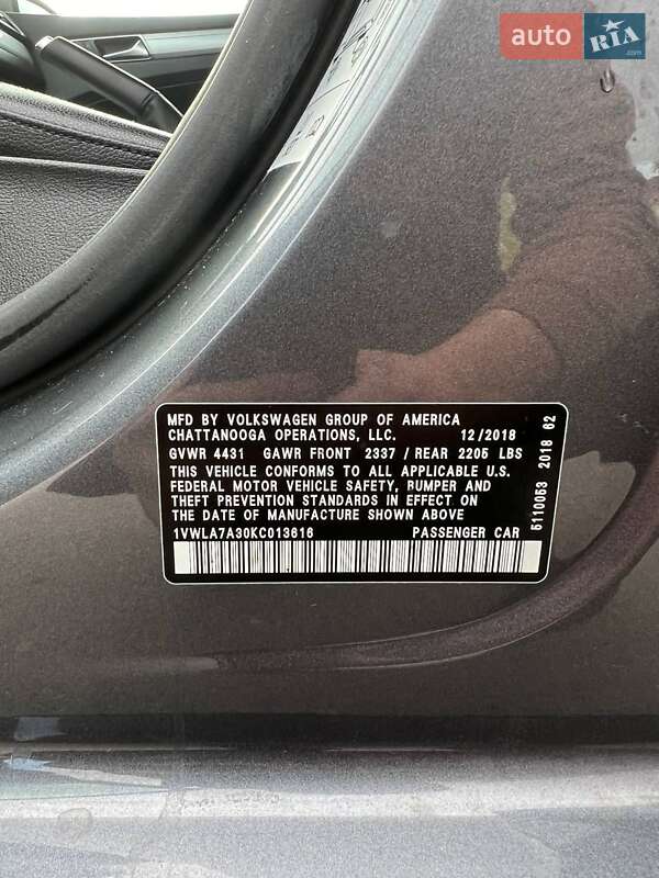 Седан Volkswagen Passat 2018 в Белой Церкви фото 24 Седан Volkswagen Passat 2018 в Белой Церкви