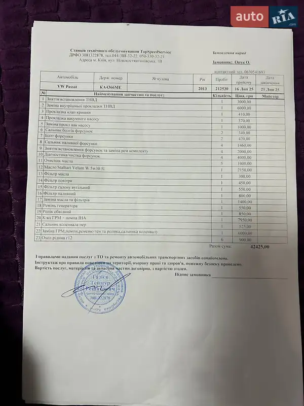 Седан Volkswagen Passat 2013 в Киеве документ 4 фото Седан Volkswagen Passat 2013 в Киеве документ