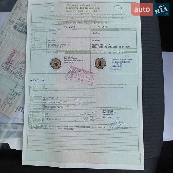 Седан Volkswagen Passat 2003 в Виннице фото 21 Седан Volkswagen Passat 2003 в Виннице