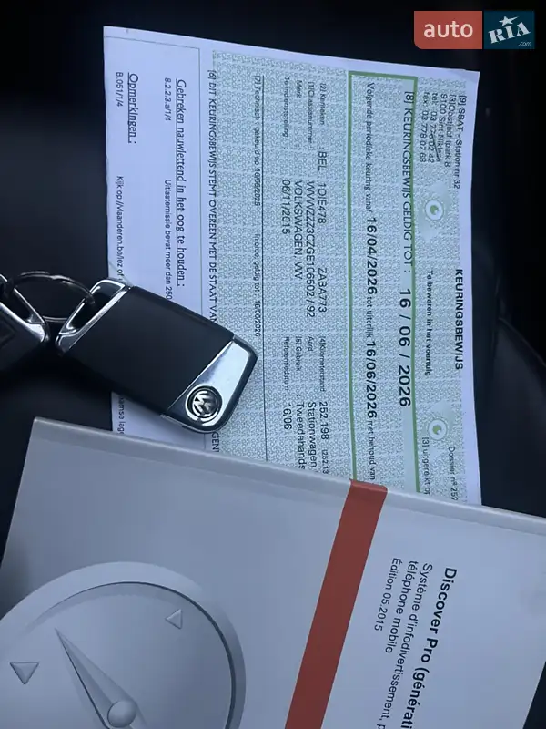 Универсал Volkswagen Passat 2016 в Луцке документ 3 фото Универсал Volkswagen Passat 2016 в Луцке документ