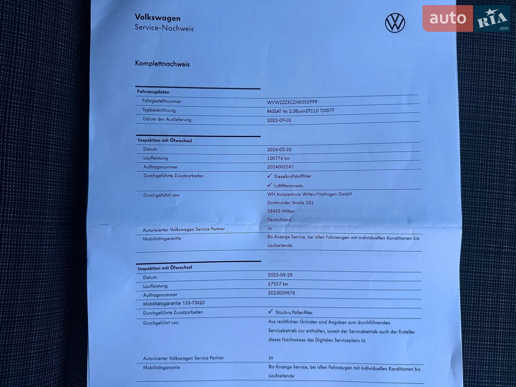 2022 Volkswagen Passat - мініатюра 10