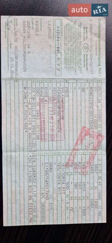 Хэтчбек Volkswagen Polo 2002 в Нежине