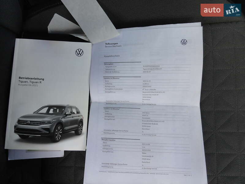Позашляховик / Кросовер Volkswagen Tiguan 2022 в Луцьку