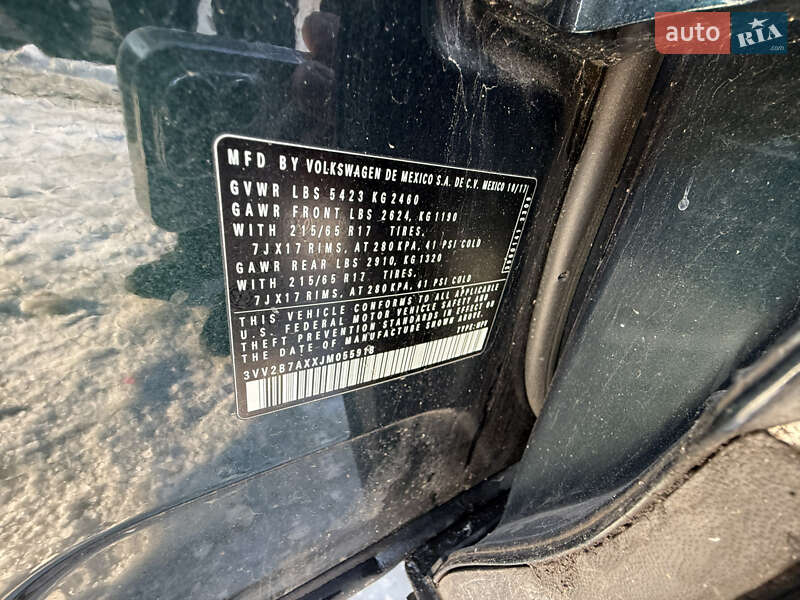 Внедорожник / Кроссовер Volkswagen Tiguan 2018 в Стрые