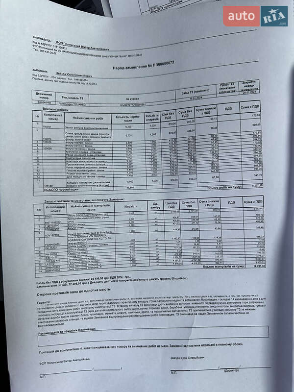 Внедорожник / Кроссовер Volkswagen Touareg 2010 в Хмельницком
