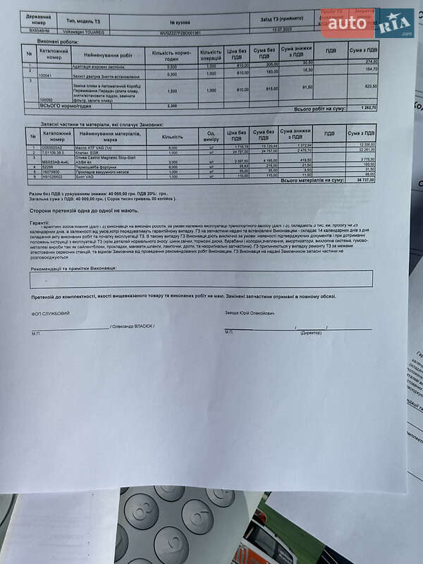 Внедорожник / Кроссовер Volkswagen Touareg 2010 в Хмельницком