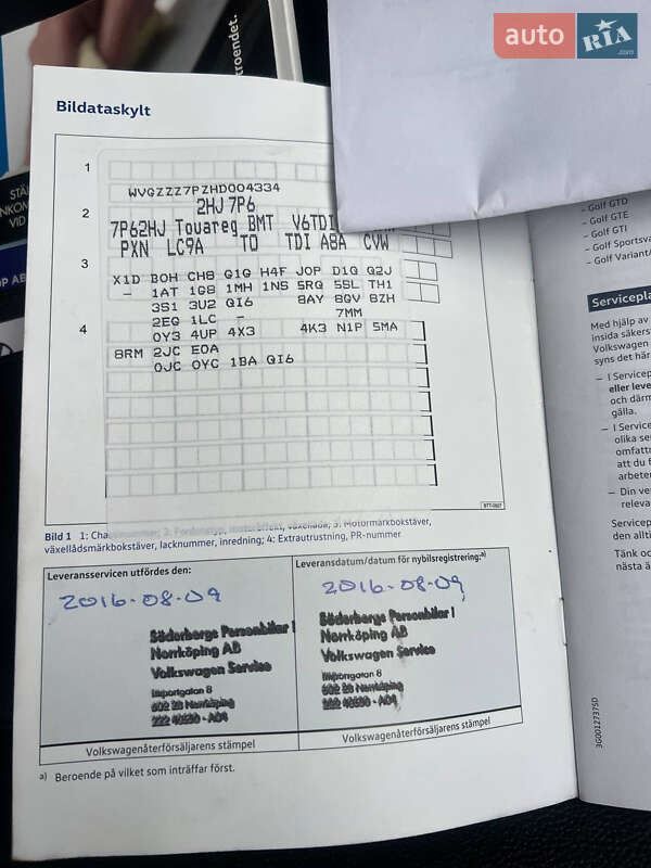 Внедорожник / Кроссовер Volkswagen Touareg 2016 в Черкассах фото 32 Внедорожник / Кроссовер Volkswagen Touareg 2016 в Черкассах