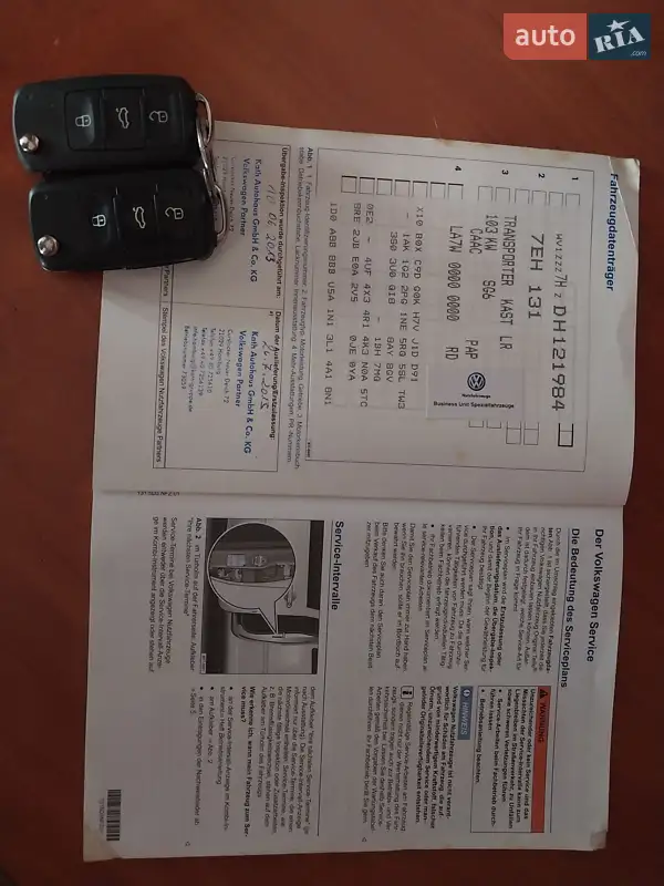 Мінівен Volkswagen Transporter 2013 в Івано-Франківську документ