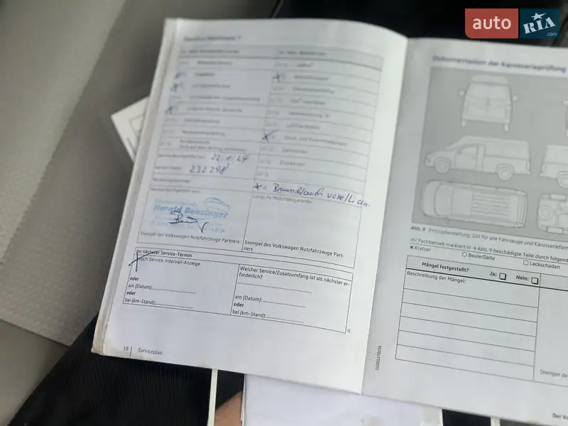 Грузовой фургон Volkswagen Transporter 2016 в Дубно документ