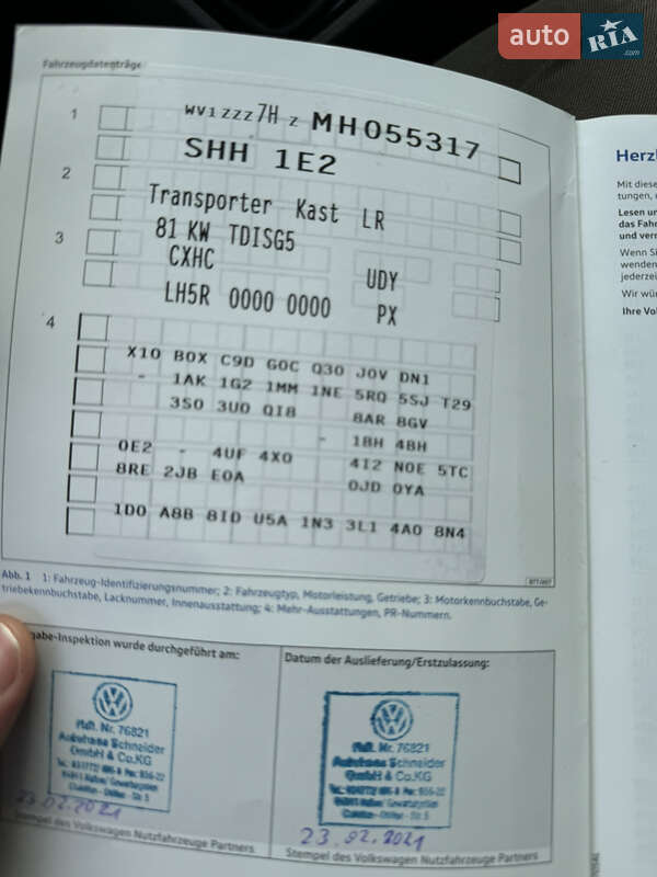 Грузовой фургон Volkswagen Transporter 2021 в Киеве фото 92 Грузовой фургон Volkswagen Transporter 2021 в Киеве