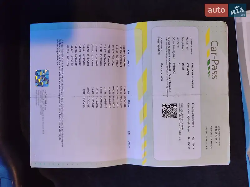 Универсал Volvo V50 2011 в Киеве документ 4 фото Универсал Volvo V50 2011 в Киеве документ