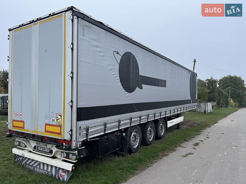 Тентованный борт (штора) - полуприцеп Wielton NS-3 2013 в Маньковке