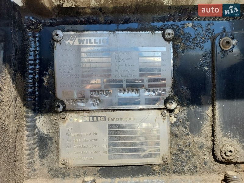 Цистерна напівпричіп Willig Turbud 2010 в Рівному