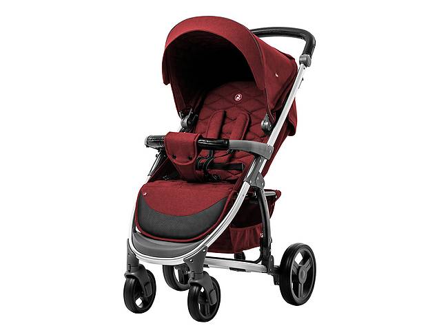 Коляска прогулочная CARRELLO Vista CRL-8505 Ruby Red в льне +дождевик