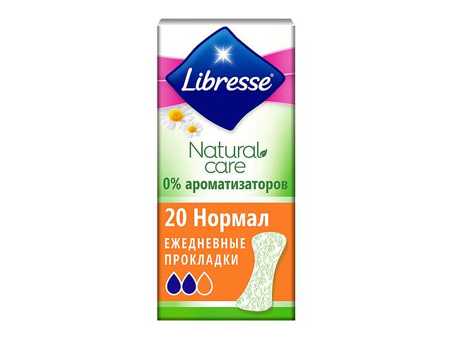 бу Ежедневные прокладки Libresse Natural Care Pantyliners Normal, 20 шт в Киеве бу Ежедневные прокладки Libresse Natural Care Pantyliners Normal, 20 шт в Киеве