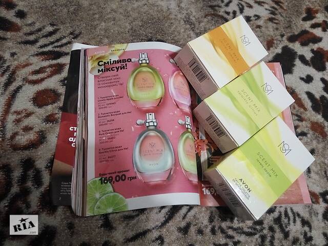 Туалетная вода Avon Scent Mix Lovely Apple Sparkly Citrus Velvet Amber 30мл женские духи моноаромат парфуми цитрусовый