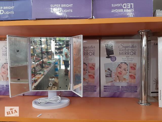 Зеркало с подсветкой для макияжа Superstar Magnifying Mirror HH-068