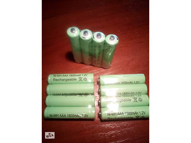 Аккумуляторы АAA - 1800 mAh