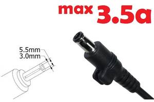 Dc кабель для блока питания 5.5x3.0 or 5.0x3.0mm +pin 1.2m B class